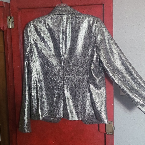Silver Sequins Jacket - Picture 2 of 4